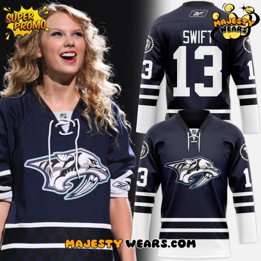 Nashville Predators Navy Taylor Swift Hockey Jersey