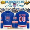 New York Rangers “Shoulder Check” White Hockey Jersey