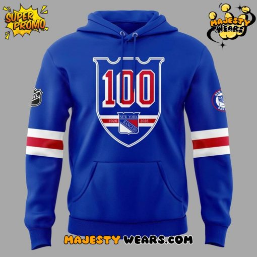 New York Rangers 100 Years “As One” Hoodie – Blue