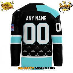 New York Rangers Shoulder Check Black Hockey Jersey