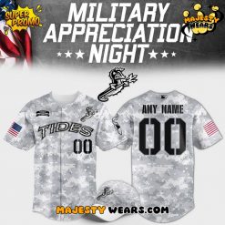 Norfolk Tides Military Appeciation Night Custom Baseball Jersey