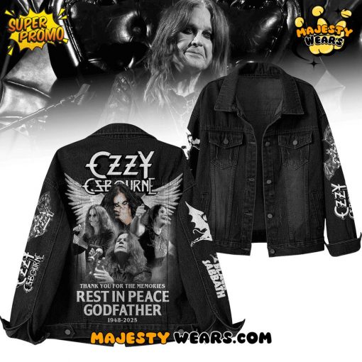 Ozzy Osbourne Rest in Peace Godfather Denim Jacket