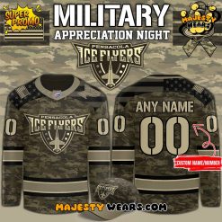 Pensacola Ice Flyers x Military Appreciation Custom Hockey Jersey