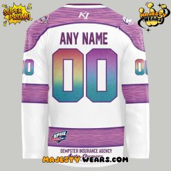 Peoria Rivermen x Hockey Fights Cancer Night 2025 Custom Hockey Jersey