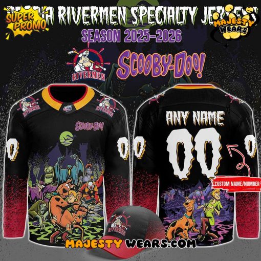 Peoria Rivermen x ScooBy-Doo Night 2025 Custom Hockey Jersey