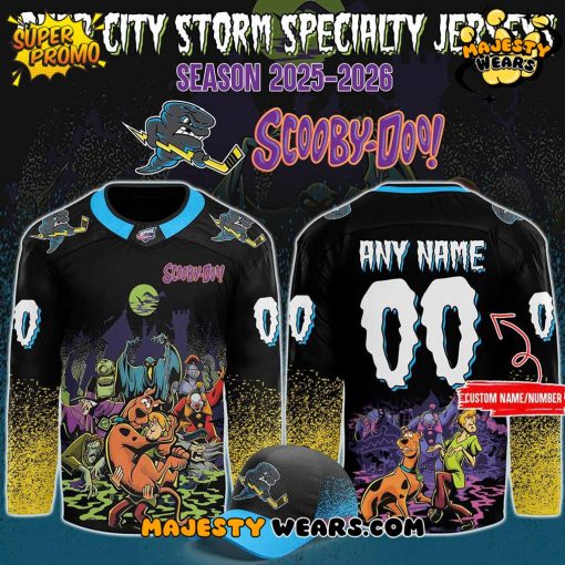 Quad City Storm Professional x ScooBy-Doo Night 2025 Custom Hockey Jersey