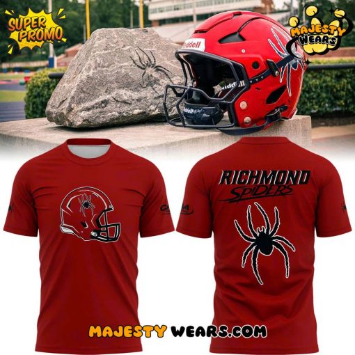 Richmond Spiders Special New Uniform Wordmark Helmet Logo Tee