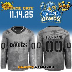 Roanoke Rail Yard Dawgs x Military Night 2025 Custom Hockey Jersey