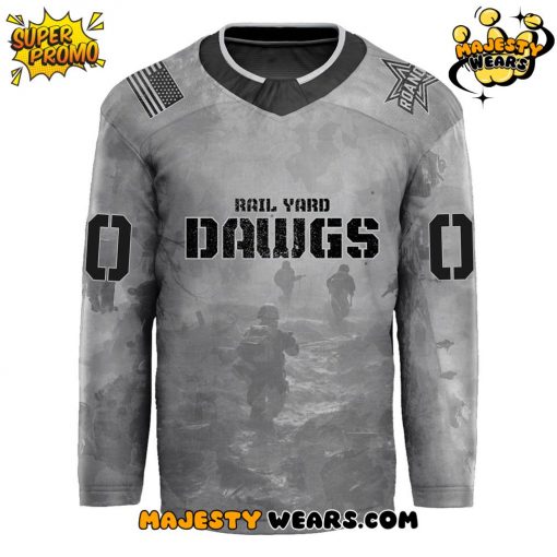 Roanoke Rail Yard Dawgs x Military Night 2025 Custom Hockey Jersey