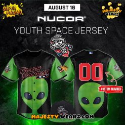 Rocket City Trash Pandas Youth Space Jersey Custom Baseball Jersey