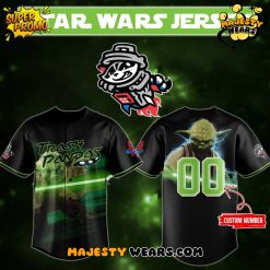 Rocket City Trash Pandas x Yoda Star Wars Night 2025 Custom Baseball Jersey