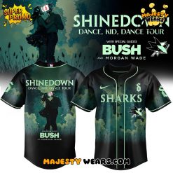 San Jose Sharks x Shinedown DanceKidDance Tour 2025 Baseball Jersey