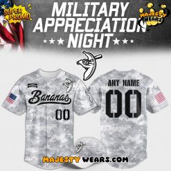 Savannah Bananas Military Appeciation Night Custom Baseball Jersey