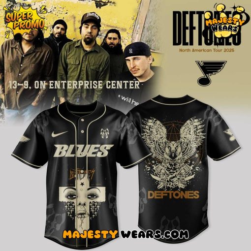 St. Louis Blues x Deftones NA Tour Fall 2025 Special Baseball Jersey