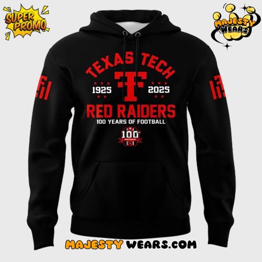 Texas Tech Red Raiders Vive La Fete 100th Anniversary Ŧhrowbacks Impressions Artwork Hoodie
