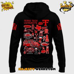 Texas Tech Red Raiders Vive La Fete 100th Anniversary hrowbacks Impressions Artwork Hoodie 3