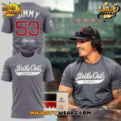 The Jimmy Fund Strike Out Cancer Special Grey Shirt