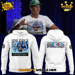 Tom Brady One Piece “Law Kid Luffy” Special White Hoodie