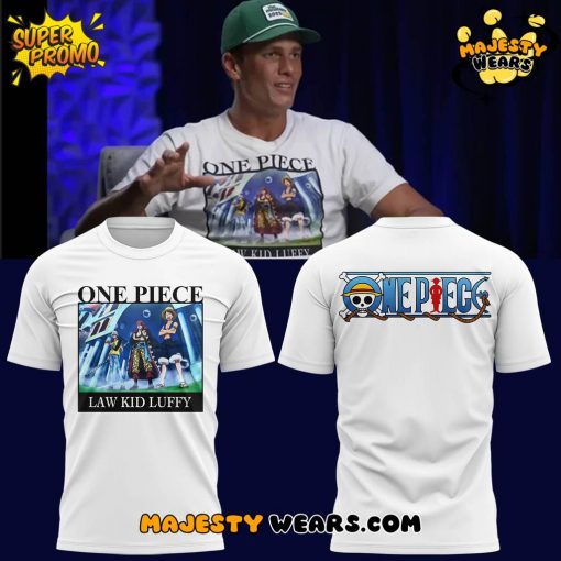 Tom Brady One Piece “Law Kid Luffy” Special White Tee