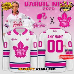 Toronto Maple Leafs x Barbie Night 2025 Custom Hockey Jersey