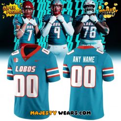Turquoise University of New Mexico Lobos Football Special Jersey