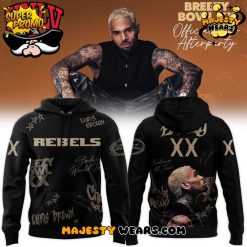 UNLV Rebels x Chris Brown Breezy Bowl XX Tour 2025 Hoodie – Black