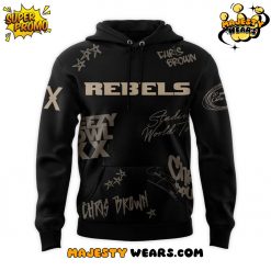UNLV Rebels x Chris Brown Breezy Bowl XX Tour 2025 Hoodie – Black