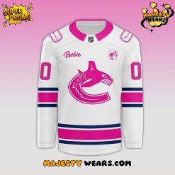 Vancouver Canucks x Barbie Night 2025 Custom Hockey Jersey