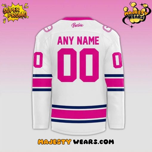 Vancouver Canucks x Barbie Night 2025 Custom Hockey Jersey