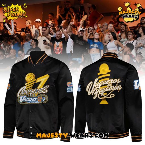 Vaqueros de Bayamon 17 Campeones BSN Black Bomber Jacket