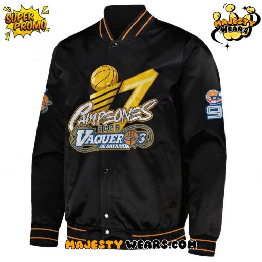 Vaqueros de Bayamon 17 Campeones BSN Black Bomber Jacket
