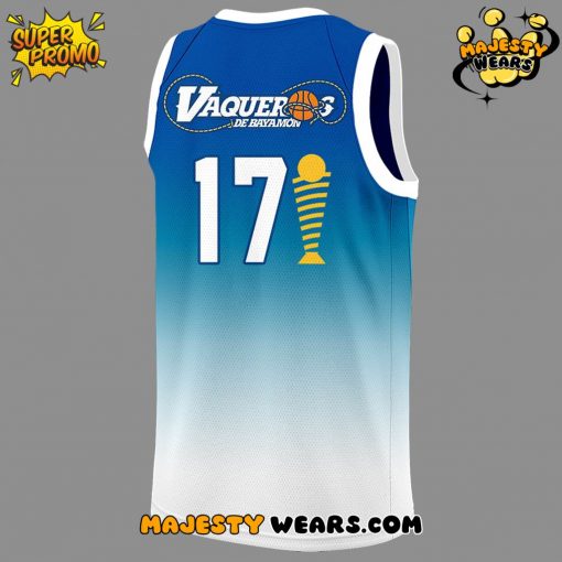 Vaqueros de Bayamon Champions Baloncesto Superior Nacional 2025 Basketball Jersey