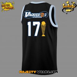 Vaqueros de Bayamon Champions Baloncesto Superior Nacional 2025 Black Basketball Jersey 3
