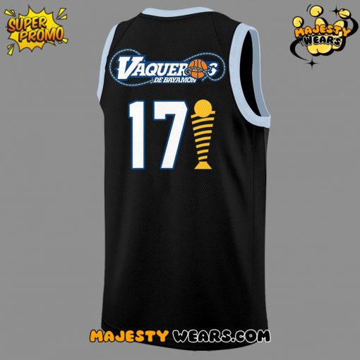Vaqueros de Bayamon Champions Baloncesto Superior Nacional 2025 Black Basketball Jersey