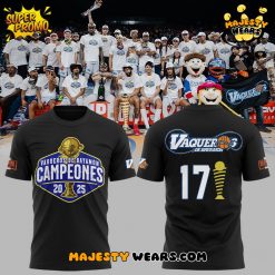Vaqueros de Bayamon Champions Baloncesto Superior Nacional 2025 Black T-Shirt