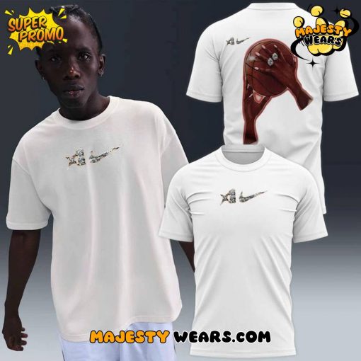 A’ja Wilson Las Vegas Aces 2025 WNBA White T-Shirt