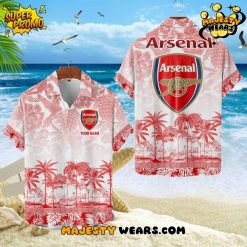 Arsenal EPL Custom Name Hawaiian Shirt