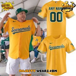 Athletics 2026 ‘Sacramento’ Gold Custom Baseball Jersey
