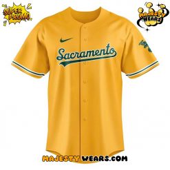 Athletics 2026 ‘Sacramento’ Gold Custom Baseball Jersey