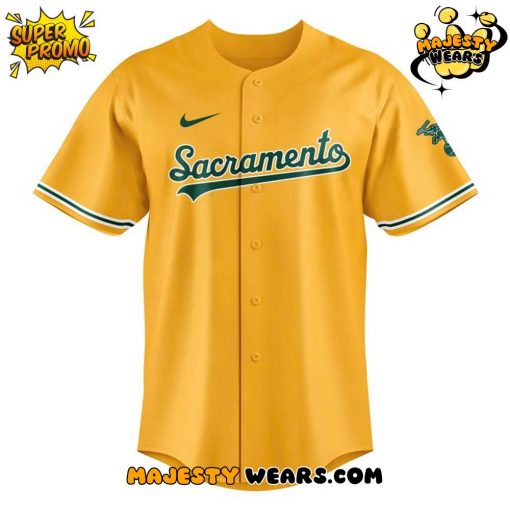 Athletics 2026 ‘Sacramento’ Gold Custom Baseball Jersey