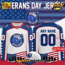 Biloxi Breakers Veterans Day 2025 Custom Hockey Jersey