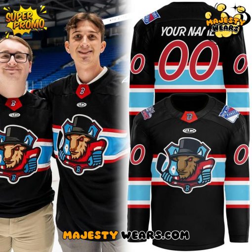 Bloomington Bison New Season 2025-26 Black Custom Hockey Jersey