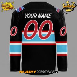 Bloomington Bison New Season 202526 Black Custom Hockey Jersey