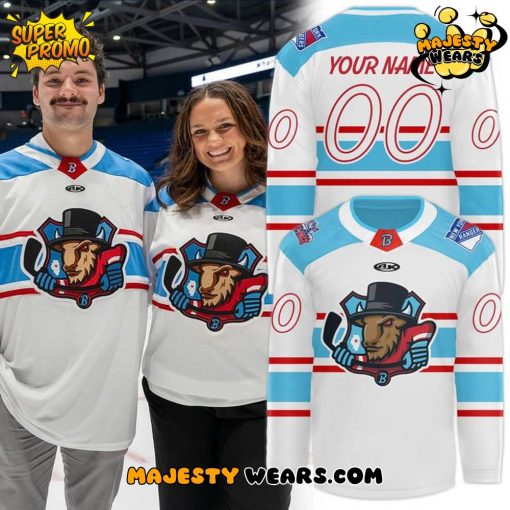 Bloomington Bison New Season 2025-26 White Custom Hockey Jersey