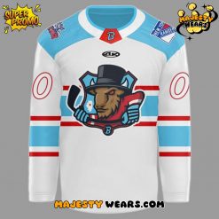 Bloomington Bison New Season 2025-26 White Custom Hockey Jersey