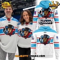 Bloomington Bison New Season 2025-26 White Hoodie