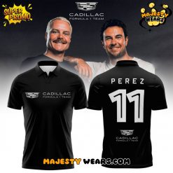 Cadillac Formula 1 Team Sergio Perez Black Polo Shirt
