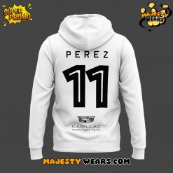 Cadillac Formula 1 Team Sergio Perez White Hoodie
