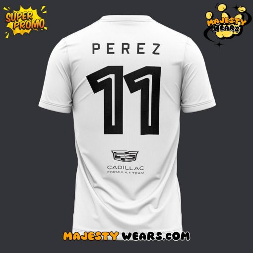 Cadillac Formula 1 Team Sergio Perez White T-Shirt