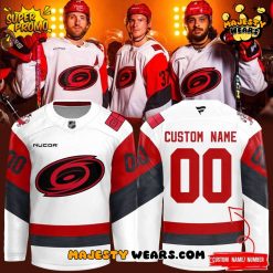 Carolina Hurricanes Special New 2025 White Custom Hockey Jersey